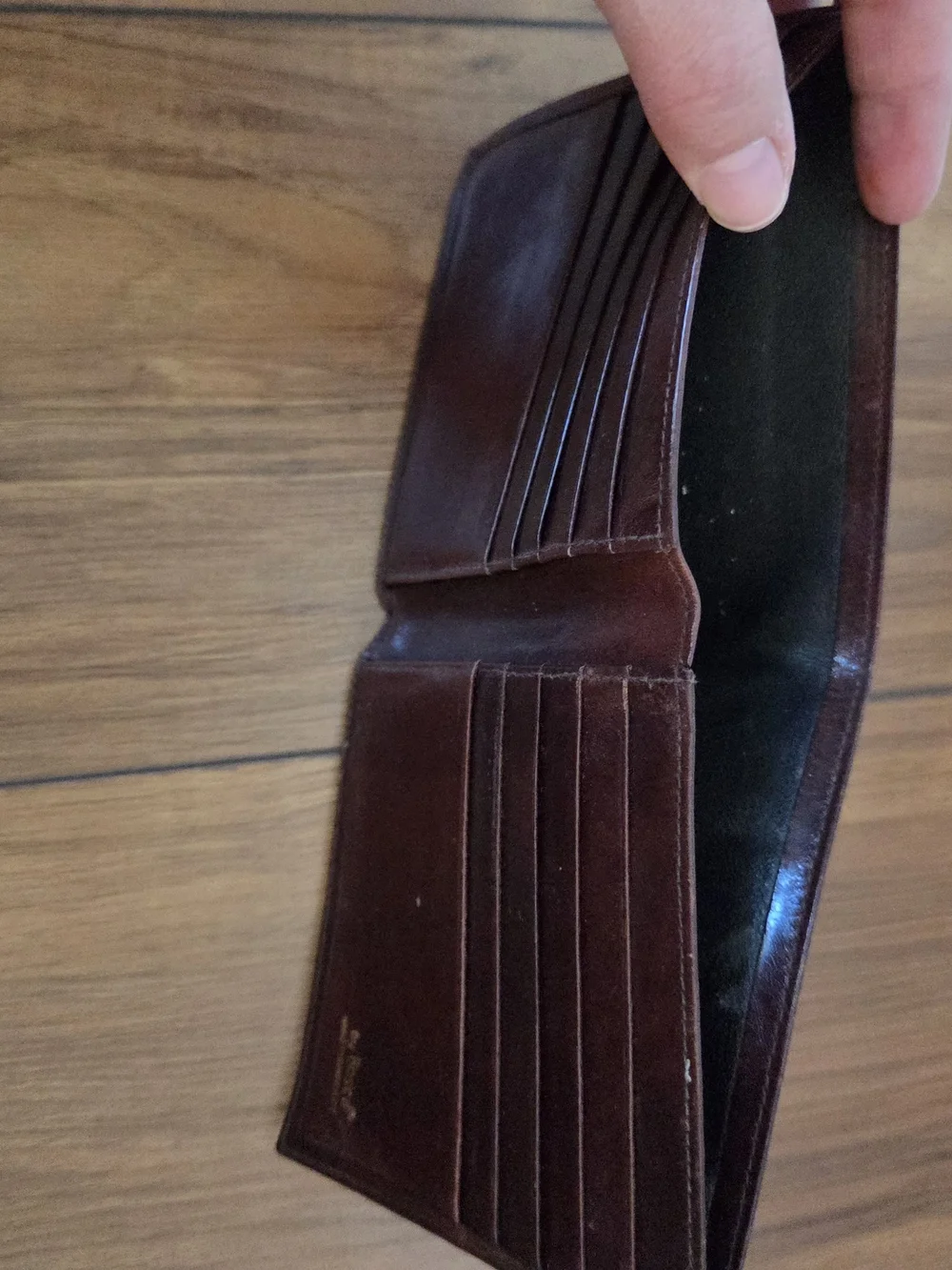 Classic Men's Bosca Brown Leather Bi-Fold Wallet
